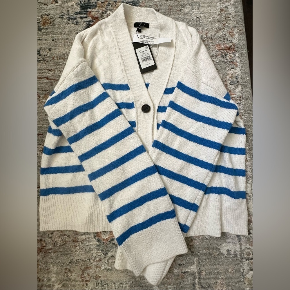 RARE RAILS NWT GENEVA CARDIGAN in White Azure— size S Rare - Picture 8 of 13